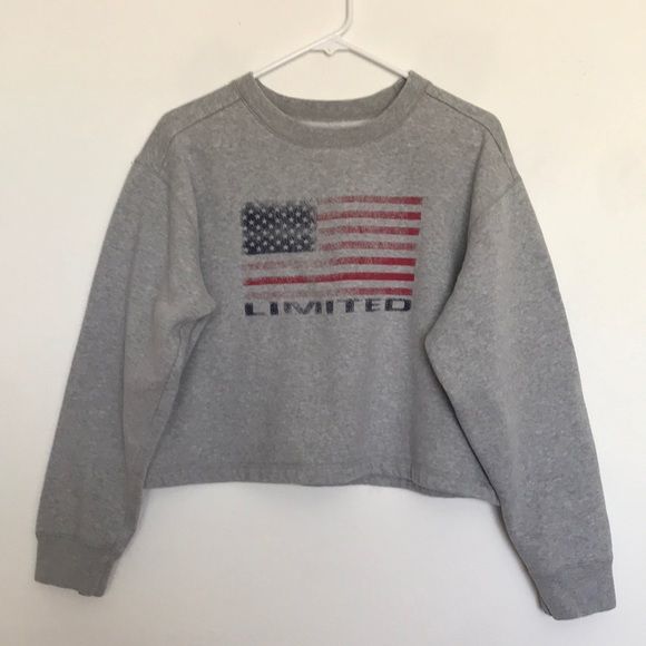The Limited Freestyle USA Flag Sweatshirt Size L - Picture 2 of 5